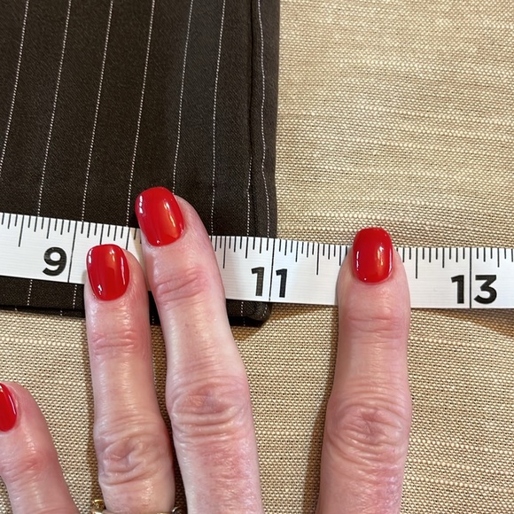 Star City brown pants with pink pin stripes. Size 11. Waist 16.5” Inseam 31.5” - Picture 10 of 10